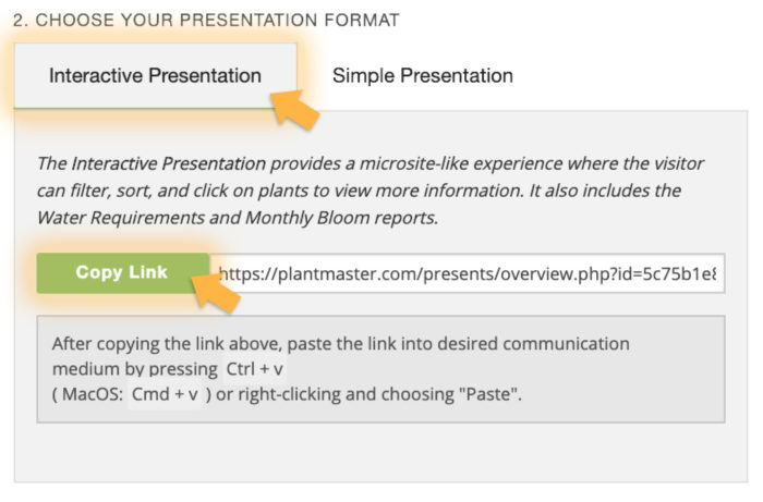 Creating and Sending Interactive Presentations - PlantMaster