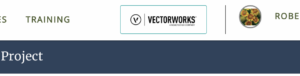 Click the Vectorworks button to return to the data transfer modal